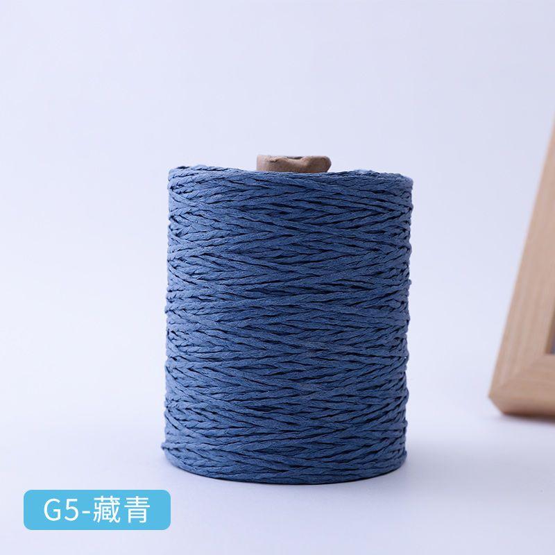 150g Baumwoll-Raffiagarn Natur zum Handstricken Häkeln Sommer Strohhüte Sandalen Haken Taschen Papiergrasfaden 1 Knäuel\=280M