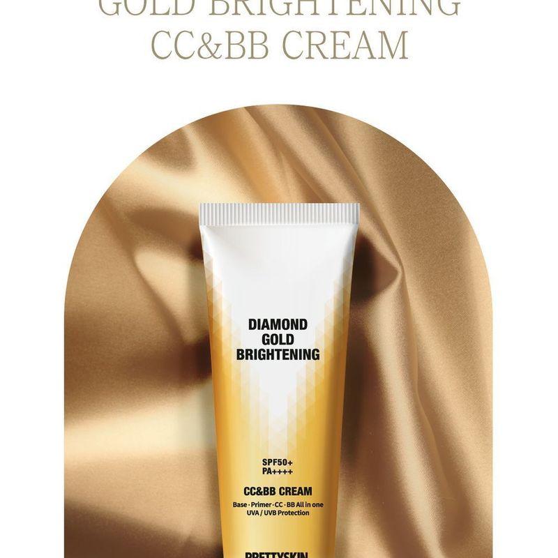 Pretty skin - Diamond Gold Brightening CC & BB Cream