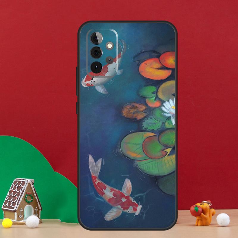 Lotus Flower Case For Samsung Galaxy A56 A33 A13 A36 A23 A52 A32 A12 A54 A34 A14 A16 A53 A15 A35 A55 A17