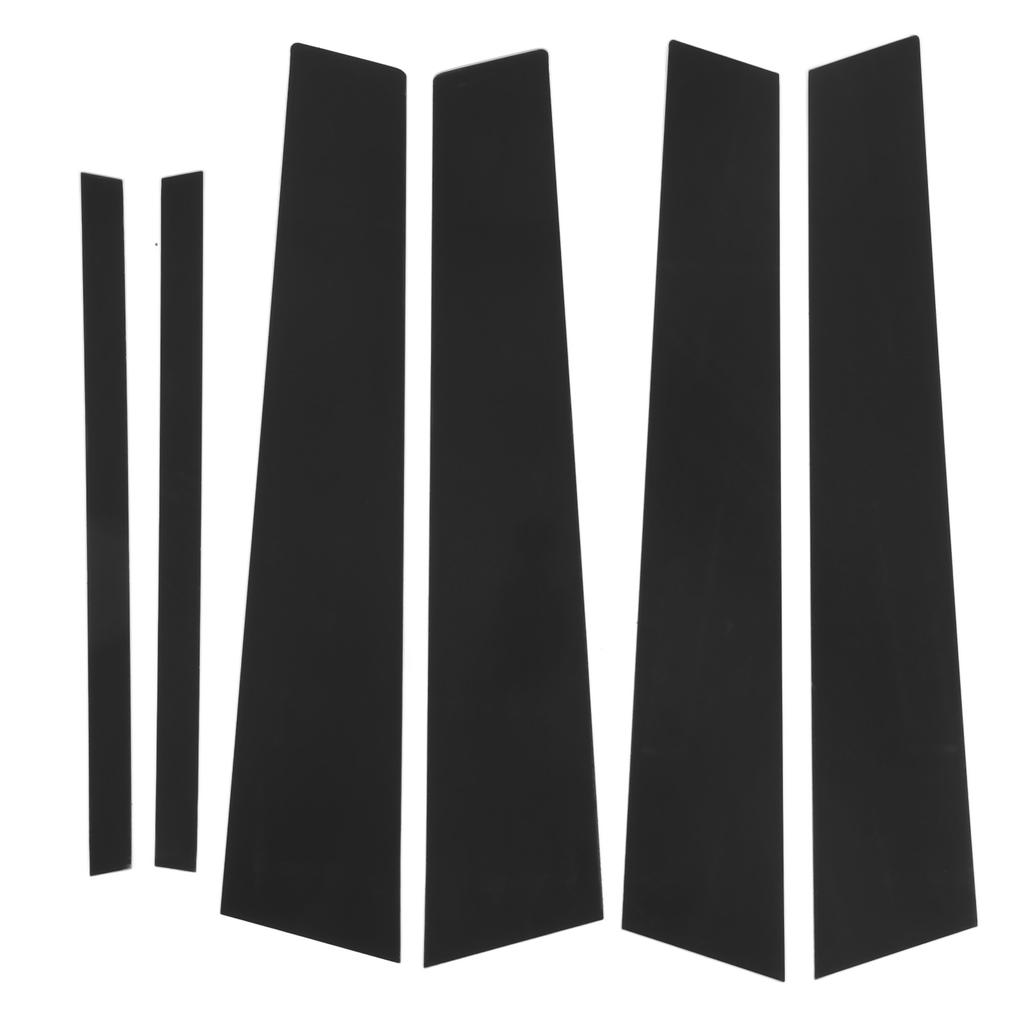 6PCS Door Window B C Pillar Cover Trim Glossy Black Mirror Decal Replacement for 3 Series F30 2013‑2019