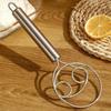Handheld Dough Mixer Stick Rust-proof Egg Beater Household Stainless Steel Dough Whisk  Cake