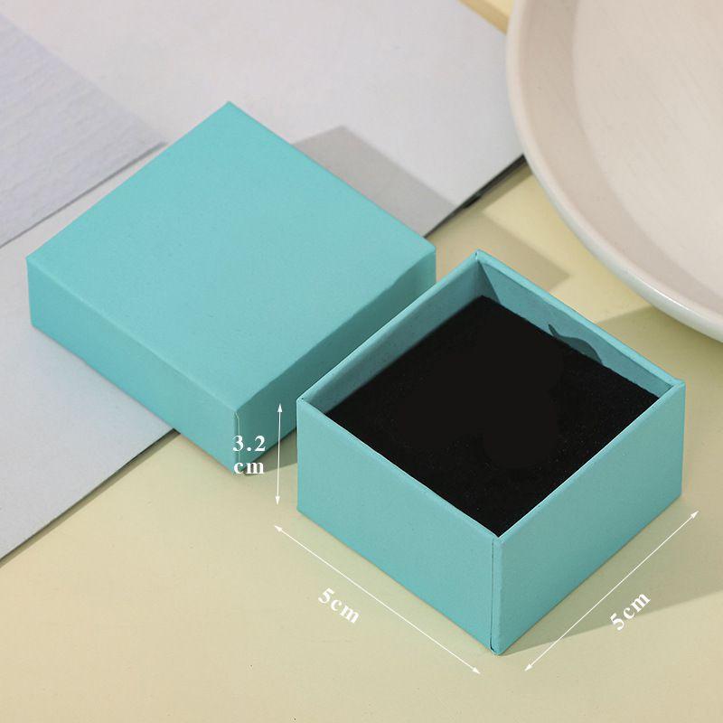 Set Jewelry Cardboard Box For Ring Necklace Rectangle Storage Packing Organizer