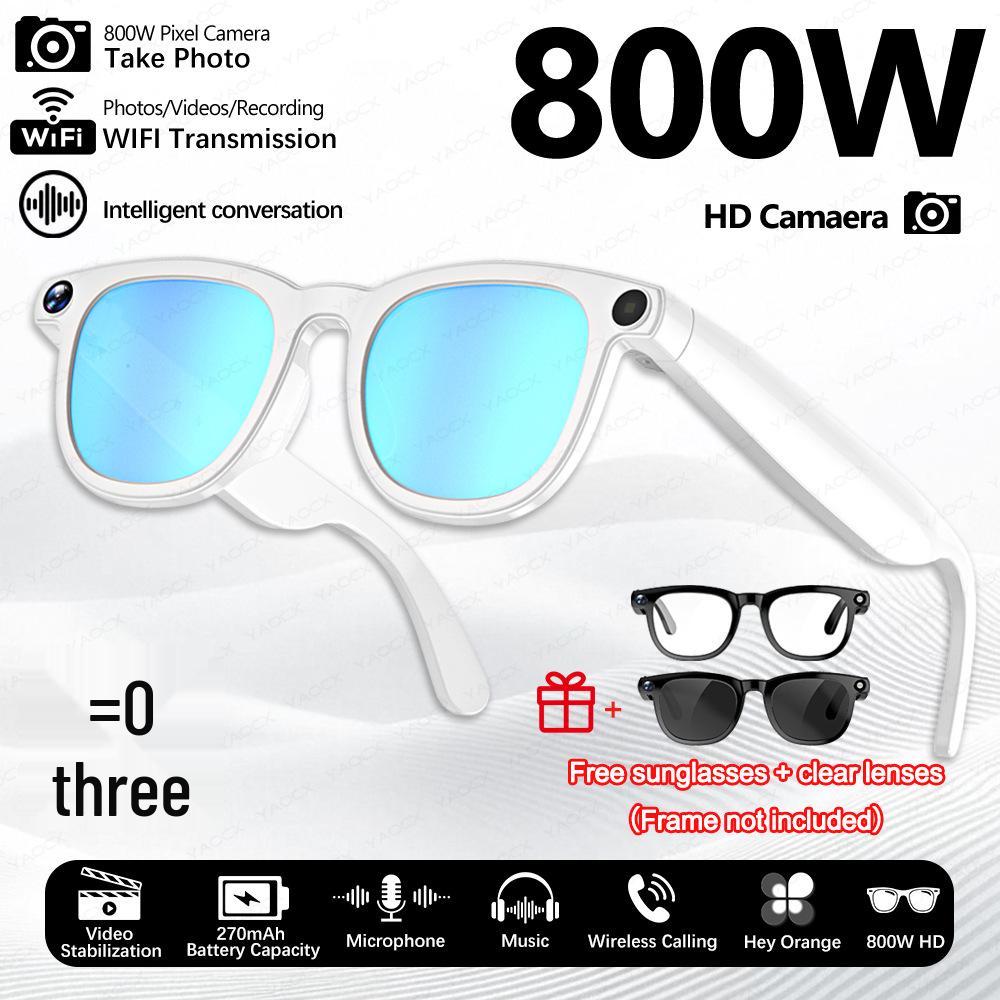 CY01 Smart Glasses: 800W Camera with Anti-Shake, AI Translation, Object Recognition, Music & Call Features