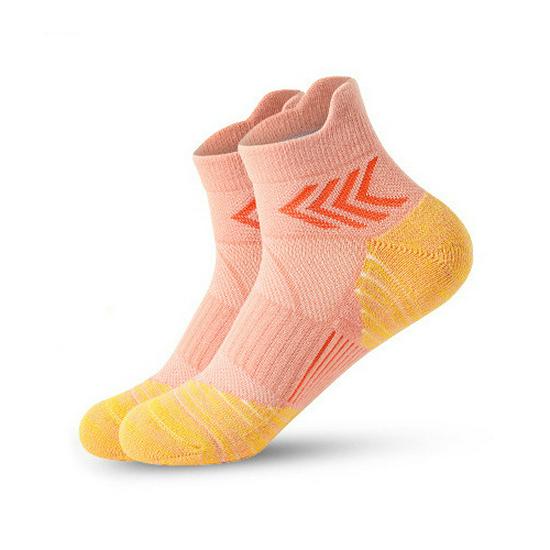 Unisex Sports Socks: Short, Terry Loop Bottom for Basketball, Running, Fitness, and Badminton.