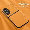 Pouzdro pro Huawei NOVA 11 Luxusní magnetický držák do auta Kožené pouzdro na telefon pro Huawei Nova 11 Pro 11Pro Nova11Pro Silikonový zadní kryt