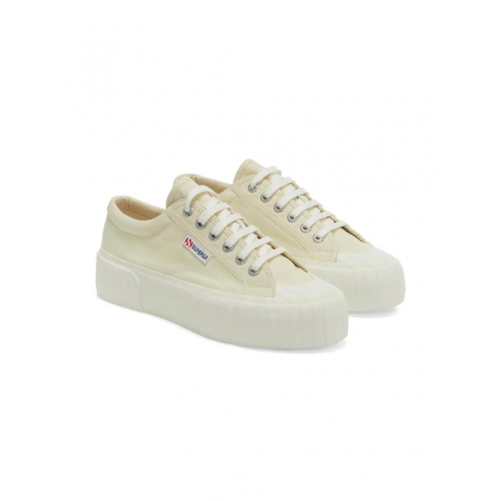 Superga 2631 Stripe Platform Beige S5111swakj
