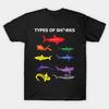 Type of Sharks Marine Life Shark Family Sea Creatures T Shirt New 100% Cotton Short Sleeve O-Neck T-shirt Casual Mens Top