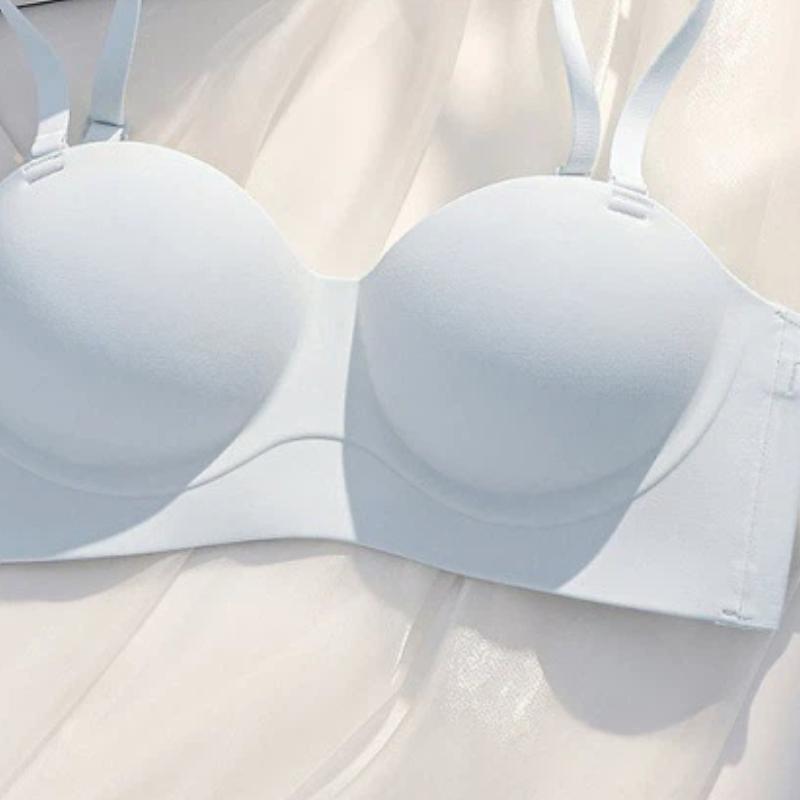 Brown Push-Up Bra with Round Cup and Adjustable Straps