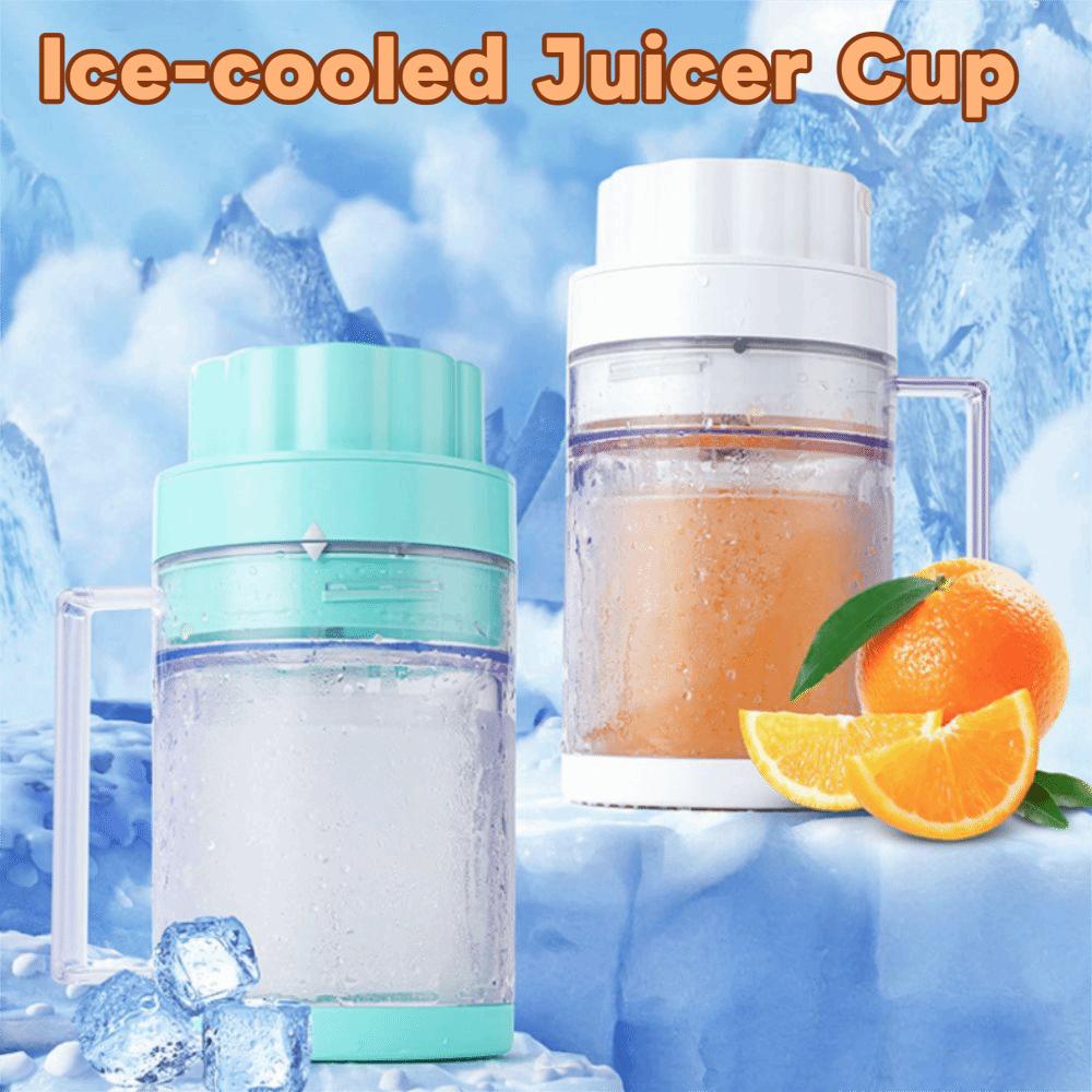 Double Layer Ice-cooled Juicer Cup USB Rechargeable Extract Juice Cup Cold Drink Cup Cooling