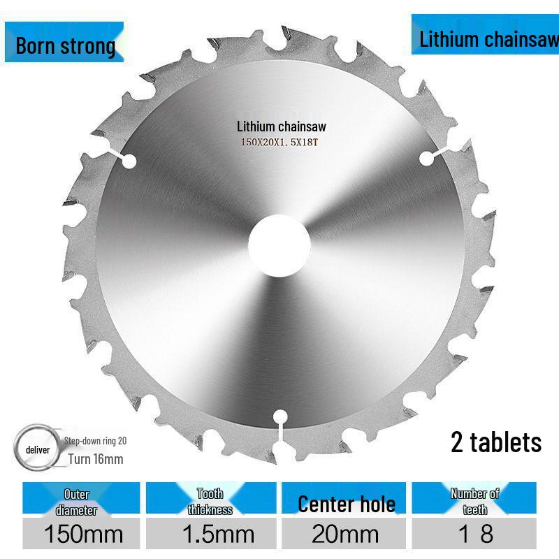 Lithium Electric Woodworking Saw Blades - 4", 5", 5.5", 6.5" Alloy Blades for Wood Cutting.