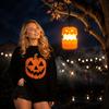 Foldable Outdoor Halloween Pumpkin Lantern String Portable Handheld Party Decoration Light with Handle for Indoor and Outdoor Use
