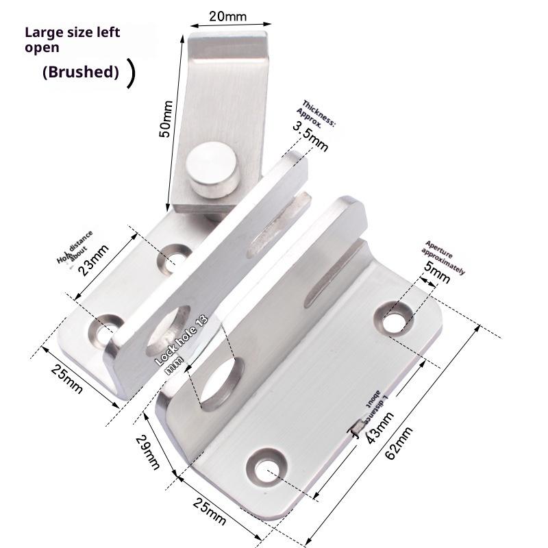 Stainless Steel Bolt Latch Door Bolt Hasp Home Hardware