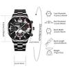 3 STÜCKE Herren Business Uhren Mode Stahlband Herren Analog Quarzuhren Set Relogio Masculino Reloj Hombre