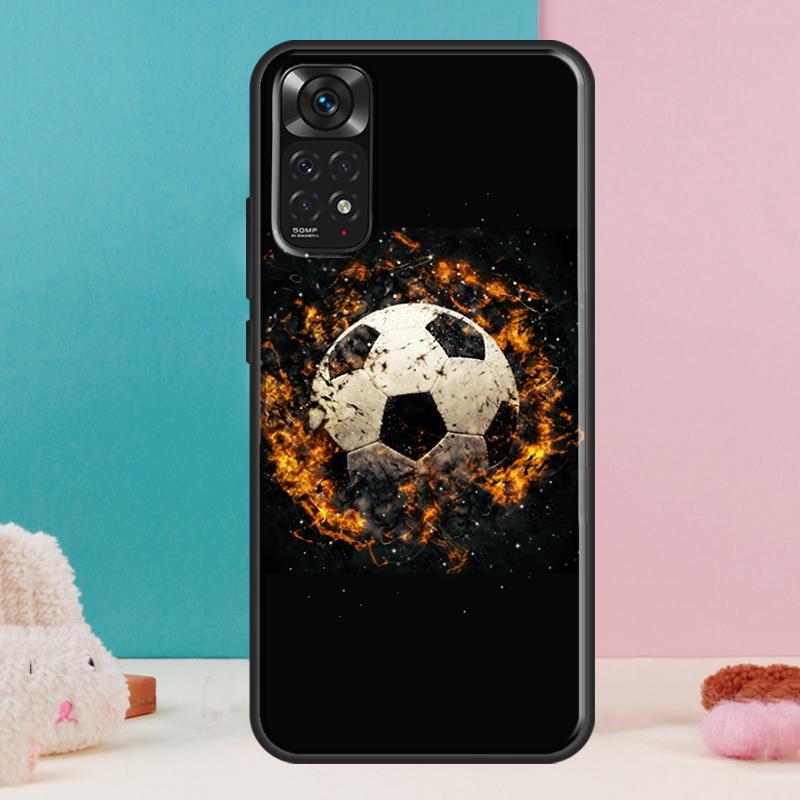 Football Soccer Ball Case For Xiaomi Redmi Note 12 11 10 9 8 Pro 9S 10S 11S 12S Redmi 12C 9A 9C 10A 10C Coque