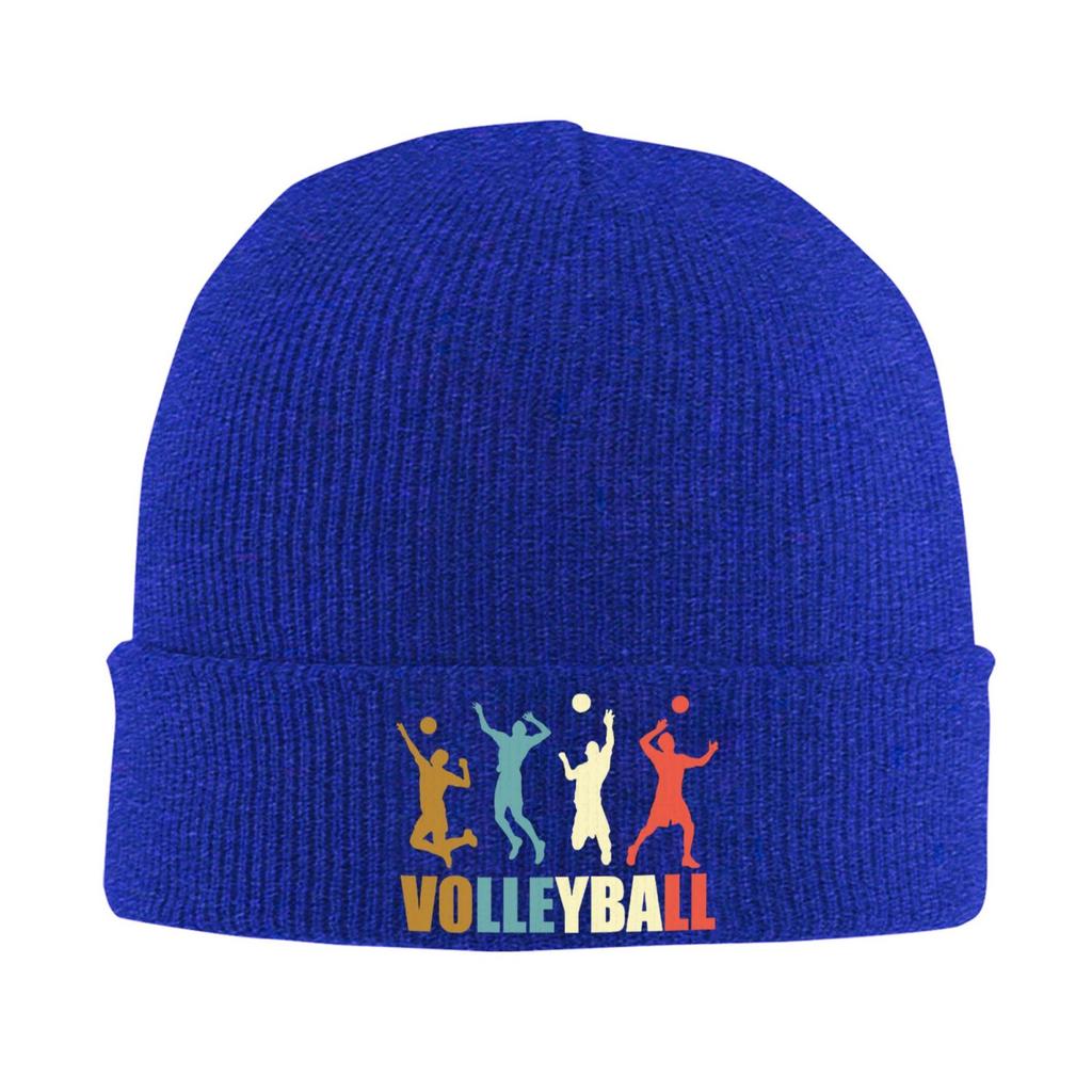 Vintage Style Volleyball Tri Blend Bonnet Hats Hip Hop Hats for Unisex Unisex Winter Keep Warm Skullies Beanies Caps