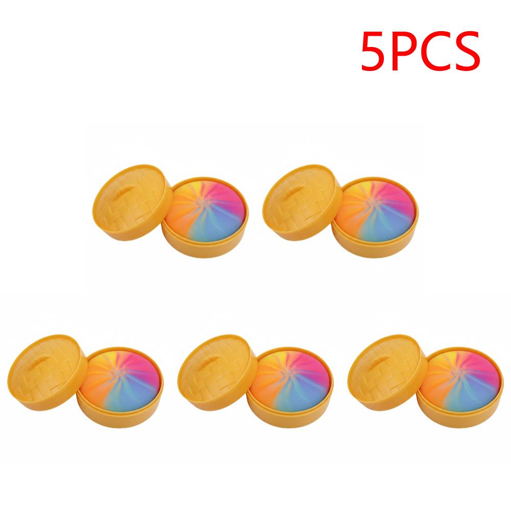 Glitter Bun with Food Steamer Stretchy Desk Toys Squeeze Dough Ball Soft Dumpling Bun Simulation Fidget Toy for Kids Adults
