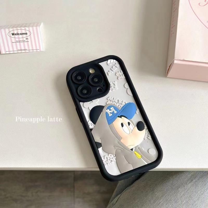 Cartoon 3D Silicone Protective Case for iPhone 15 Pro/14 Pro iPhone 12 Mini