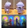 Fashion Space Astronaut Keyring Sunset Projector Light Keychain Pendant Female Couple Bag Ornament Keychains Gifts