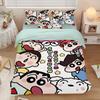 Cute Crayon Shin chan ,Microfibre Bedding Sets, Children's Bed Linen with Zip Room Decor Duvet Cover for Teenagers adult