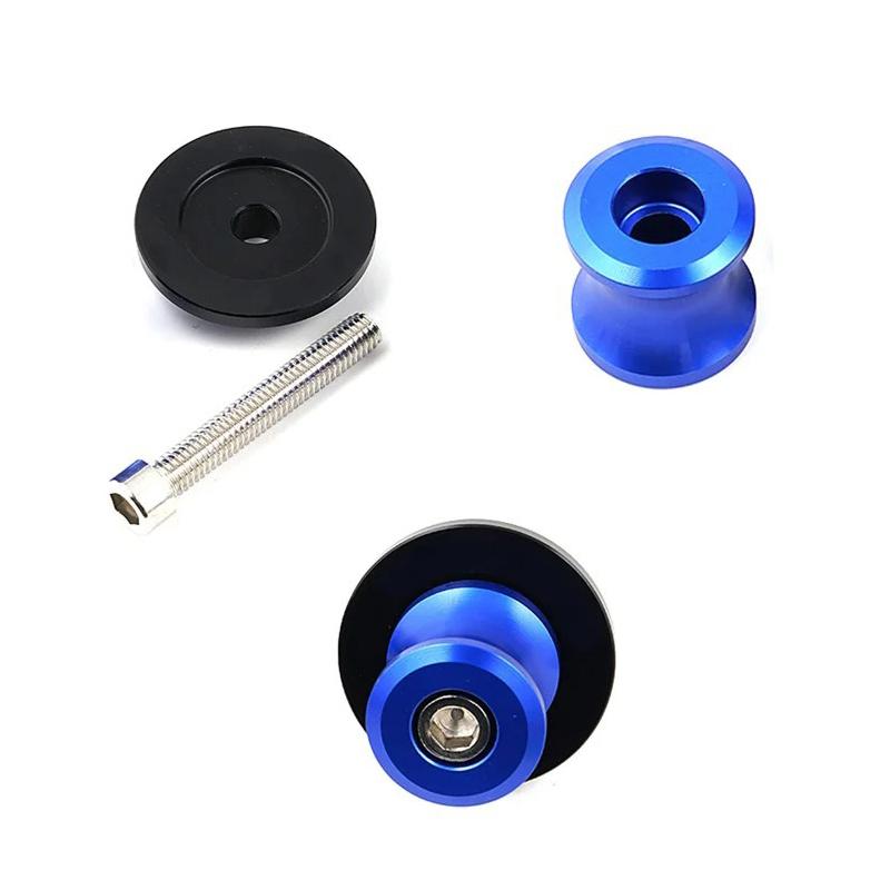 Heavy Duty Motorcycle Rear Stand Spool Swingarm Sliders Bolts Universal Mount Crash Protection for Street and Track