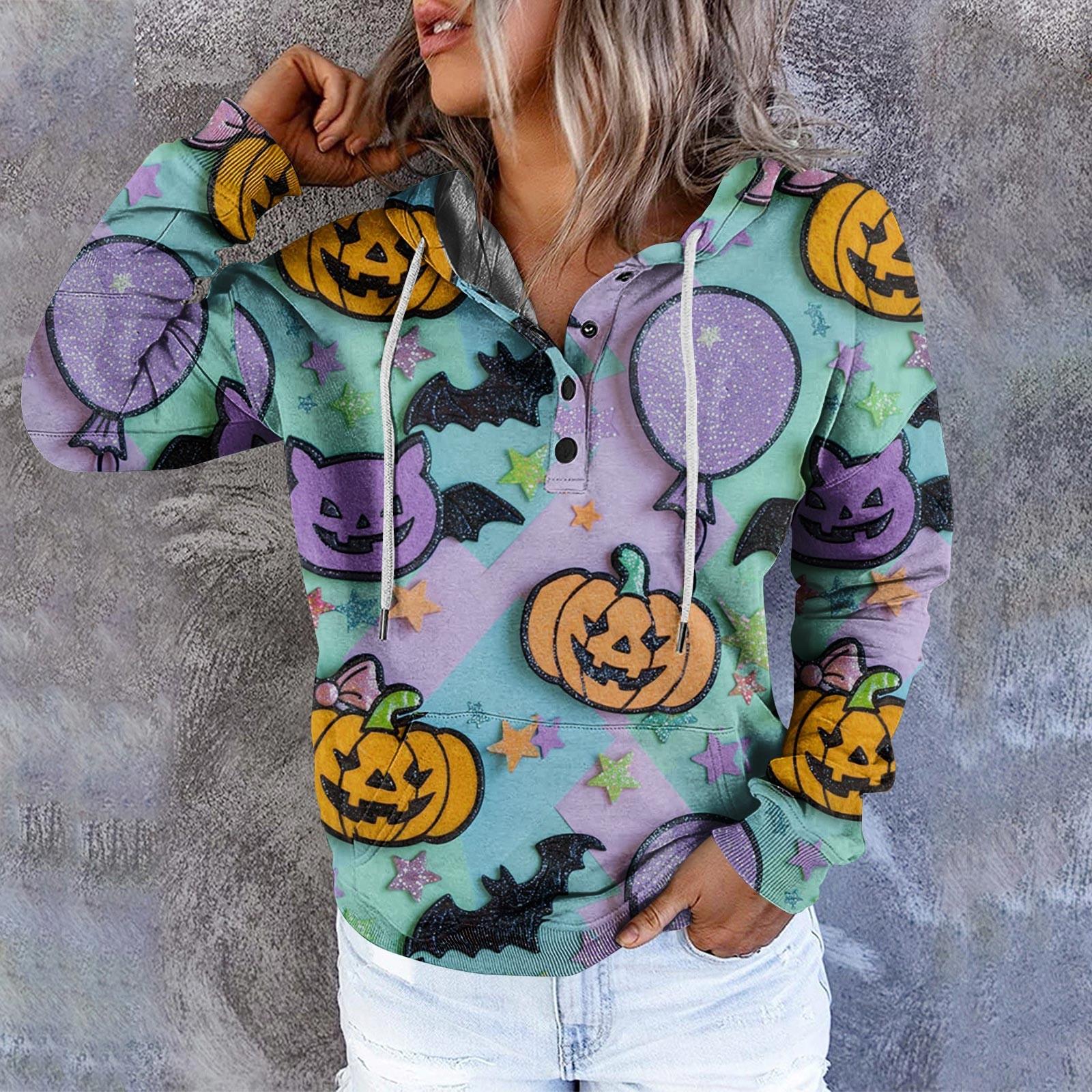 

Женские повседневные модные пуловеры с длинными рукавами и принтом, толстовки с капюшоном L