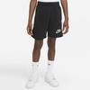 Nike Color Block Logo Print Mid Rise Straight Leg Kids Shorts Kids Shorts Black DQ7843-010