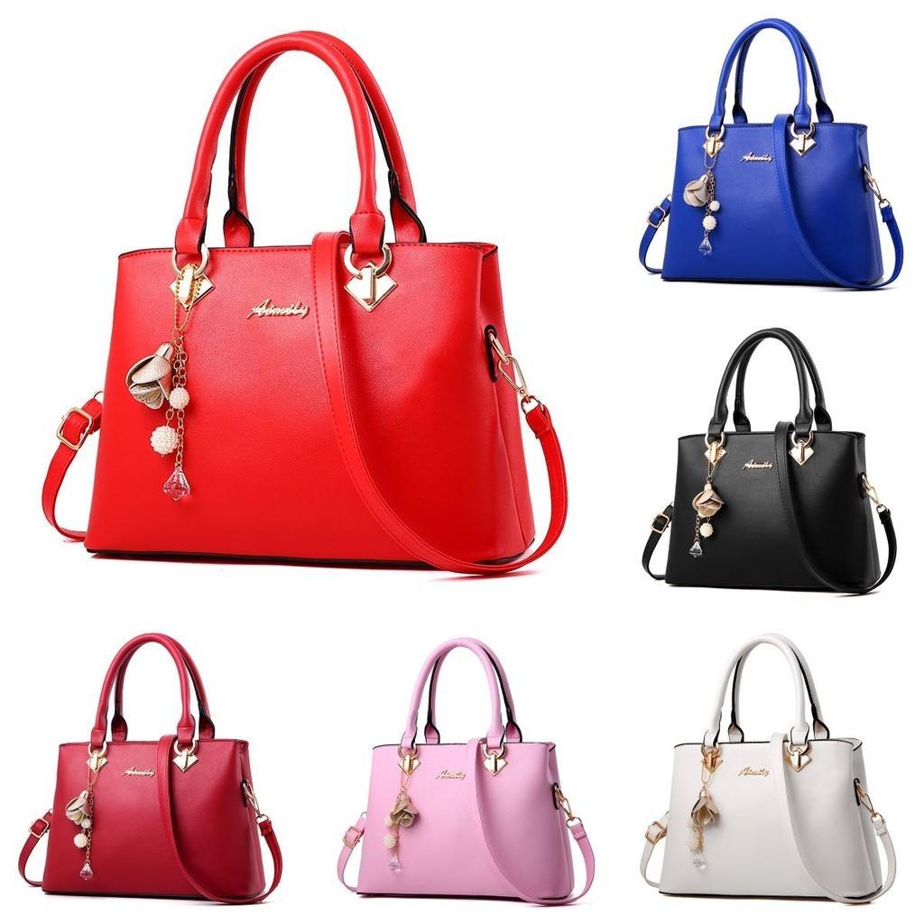 2023 Korean Style Fashion Handbag Bell Shoulder Bag Pu Material Large Size