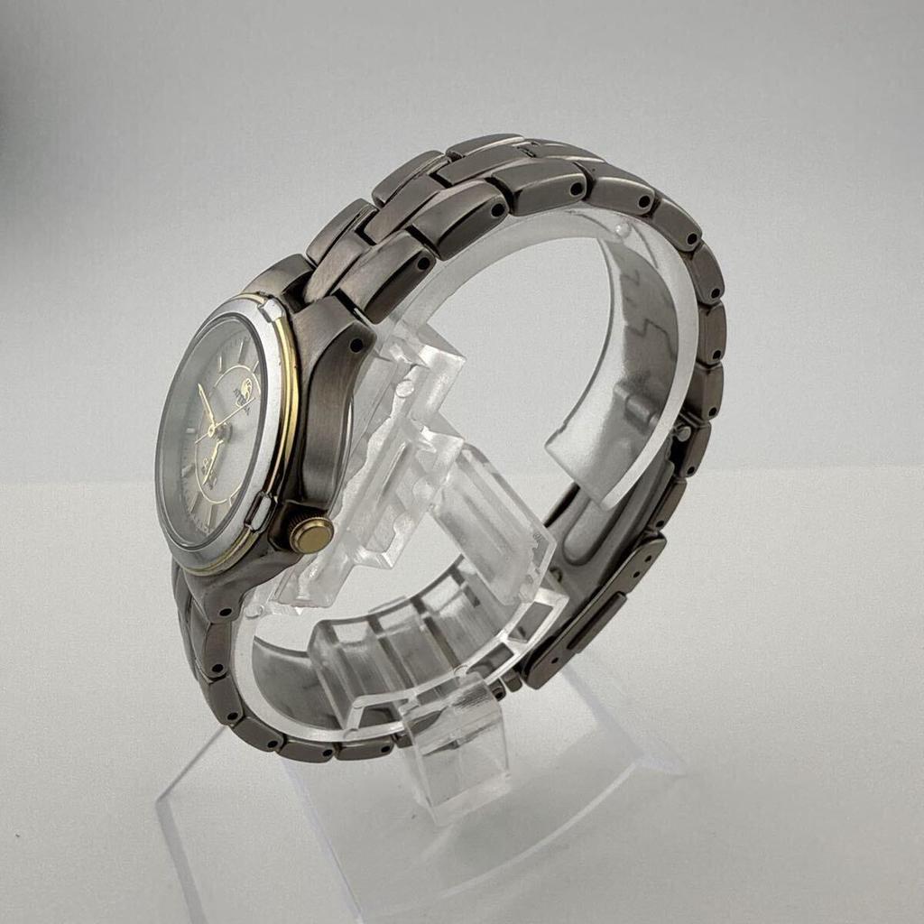 Used CITIZEN Attesa TITANIUM E010-K17977 Ladies' Boys' Watch Solar Working [F415]