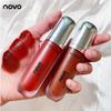 Novo Gloss Labial Aveludado: Batom Macio Matte, Não Grudento, Clareador Natural para um Look de Sorvete de Leite Nevoeiro.
