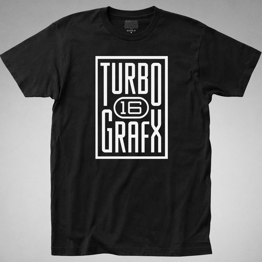 Turbo Grafx 16 T-SHIRT system pc engine graphics mini console bit Videogame tee
