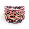 African Tribal Print Wide Headband With Soft Stretchy Fabric For Yoga Workout Running Wear