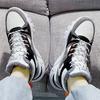Winter Men's Shoes 2024 New Dad Shoes Velvet Warm Northeast Men's Casual Thick-soled Medium and High-top Shoes Men's