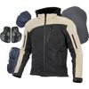 KOMINE Motorcycle Protective Soft Shell Winter Parka Deep Olive L For and Spring CE Standard Level 2 Stretch Material Windproof Protector JK-590