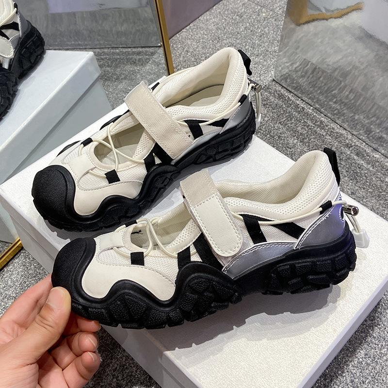 2025 summer new hiking shoes breathable women's mesh breathable student board shoes casual shoes ugly cute ins tide BR511