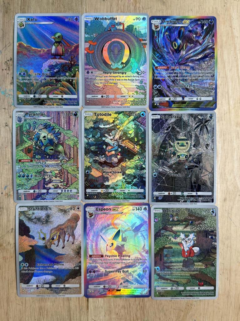 9pcs/set Pokemon TCG Pocket Self Control Collectible Signature Trading Flash Cards Anime Cartoon High Quality Gift Gilded 63x88mm
