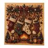 With Frame DIY Pearl Bead Art Set Handmade Christmas Decor Santa Crystal Painting Set  Christmas