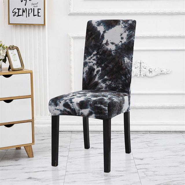 Geometry Chair Cover Dining Elastic Chair Covers Spandex Stretch Office Use Restaurant Weddings Banquet Hotel Seating Seat Covering 1pc