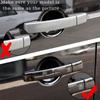 Gloss Black Door Handle Cover Trim for Land Rover Range Rover Sport 2010-2013 / Discovery 4 LR4 2009-2016 with 4 Smart Keyhole