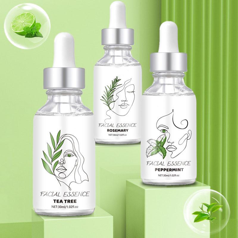 Facial  Set With Peppermint TeaTree And Rosemarys  3pc3*30ml  Skin  To Tighten Pores