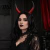 Retro Simulation Horn Headband Halloween Ram Headband, Detachable Devil Headpiece for Flexible Carnival Party, Festival Cosplay Hair Accessory, Stage