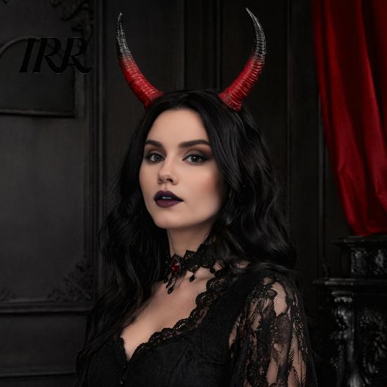 Retro Simulation Horn Headband Halloween Ram Headband, Detachable Devil Headpiece for Flexible Carnival Party, Festival Cosplay Hair Accessory, Stage