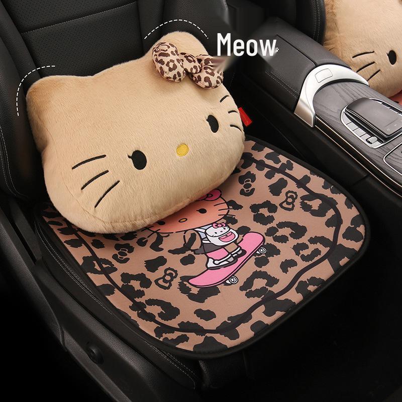 Leopardenmuster Kätzchen Autositzkissen für Damen, Kompatibel mit Honda Crider, Fit, Accord und CRV