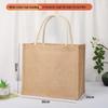In-Stock Muji-Inspired Plain Linen Tote Bag - DIY Hand-Painted Souvenir & Shopping Jute Bag