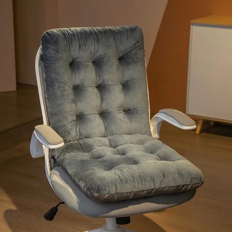 Thicken One-piece Cushion Office Sedentary Butt Mat Student Seat Back Cushions Waist Support Chair Backrest Mat Home Decoration
