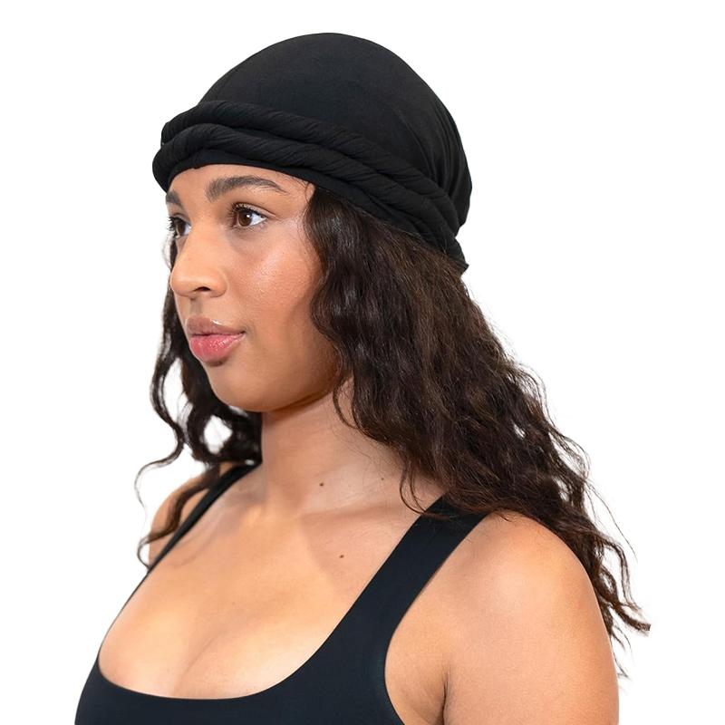 

1Pc Headband Caps Turban Halo Hijab Head Scarf Elastic Satin Lined Head Wrap Mens XL （60-62CM）