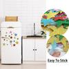 70pcs Star Stickers Glitter Foam Stickers Glitter Stars Reward Sticker for Kids Crafts Scrapbooking Wall Decor Laptop Skateboard
