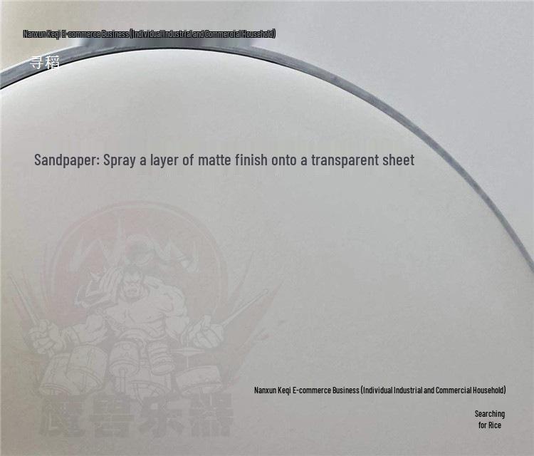 14-inch Sandblasted Snare Drum Head, Drum Rack Kit, 13-inch Small Snare Striking Surface, 18/20/22-inch White Bass Drum Head