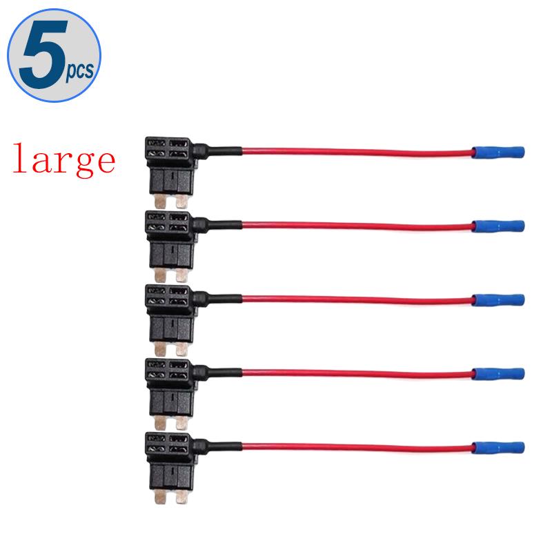 5/10 stücke Auto Mini Sicherungskasten Schaltung Adapter ATM Blade Sicherung für Auto Van Motorrad RV Boot Traktor TAP Adapter
