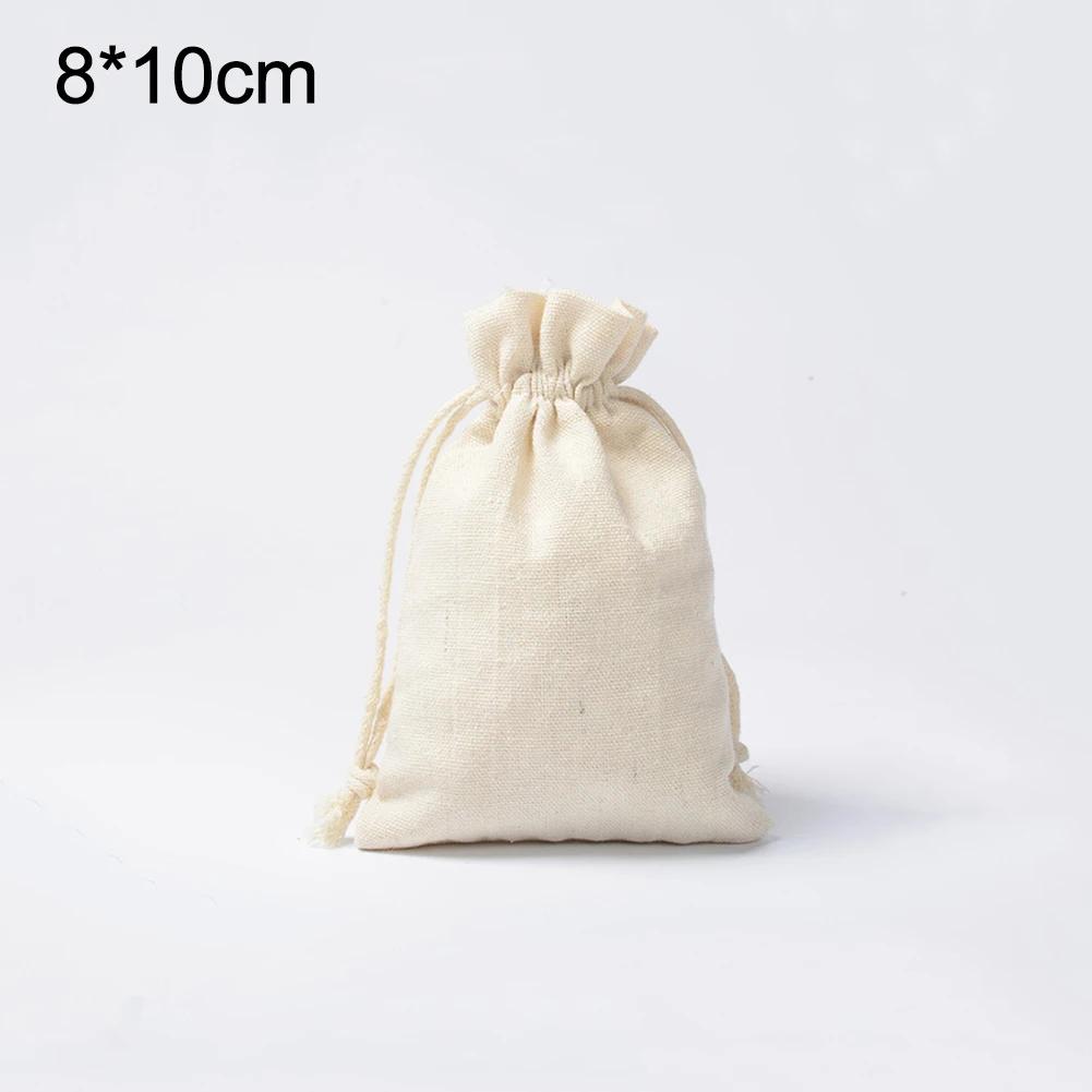 

20/50pcs Natural Burlap Linen Jewelry Travel Storage Pouch Mini Candy Jute Packing Bags Present Mariage Jute Drawstring Gift