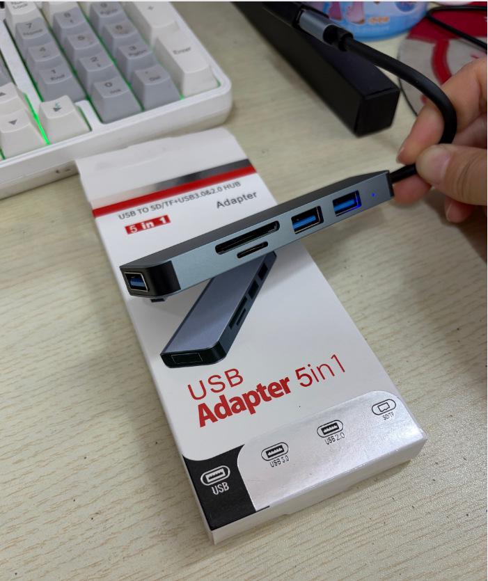 Hot Selling USB 3.0 Type-C Hub Card Reader & Phone/Computer Splitter